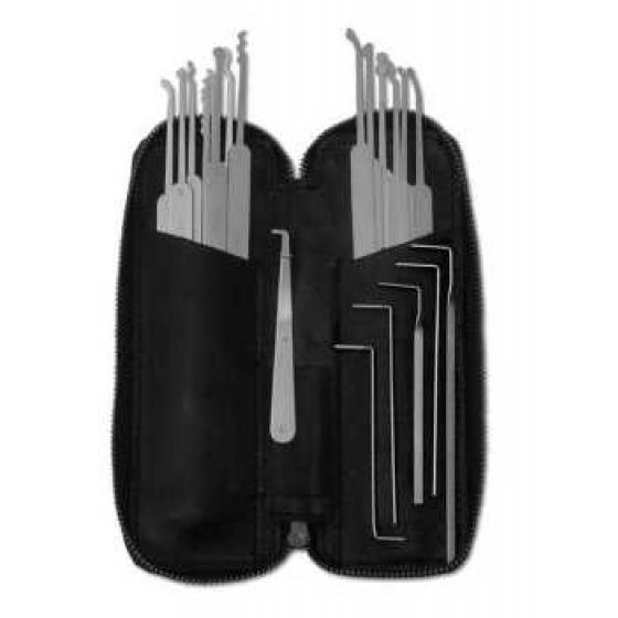 TWENTY-TWO PIECE SLIM LINE LOCK PICK SET-0